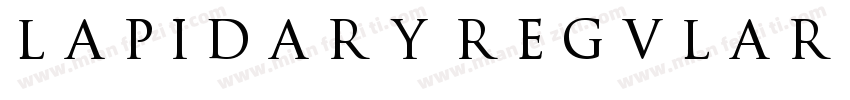 Lapidary Regular字体转换